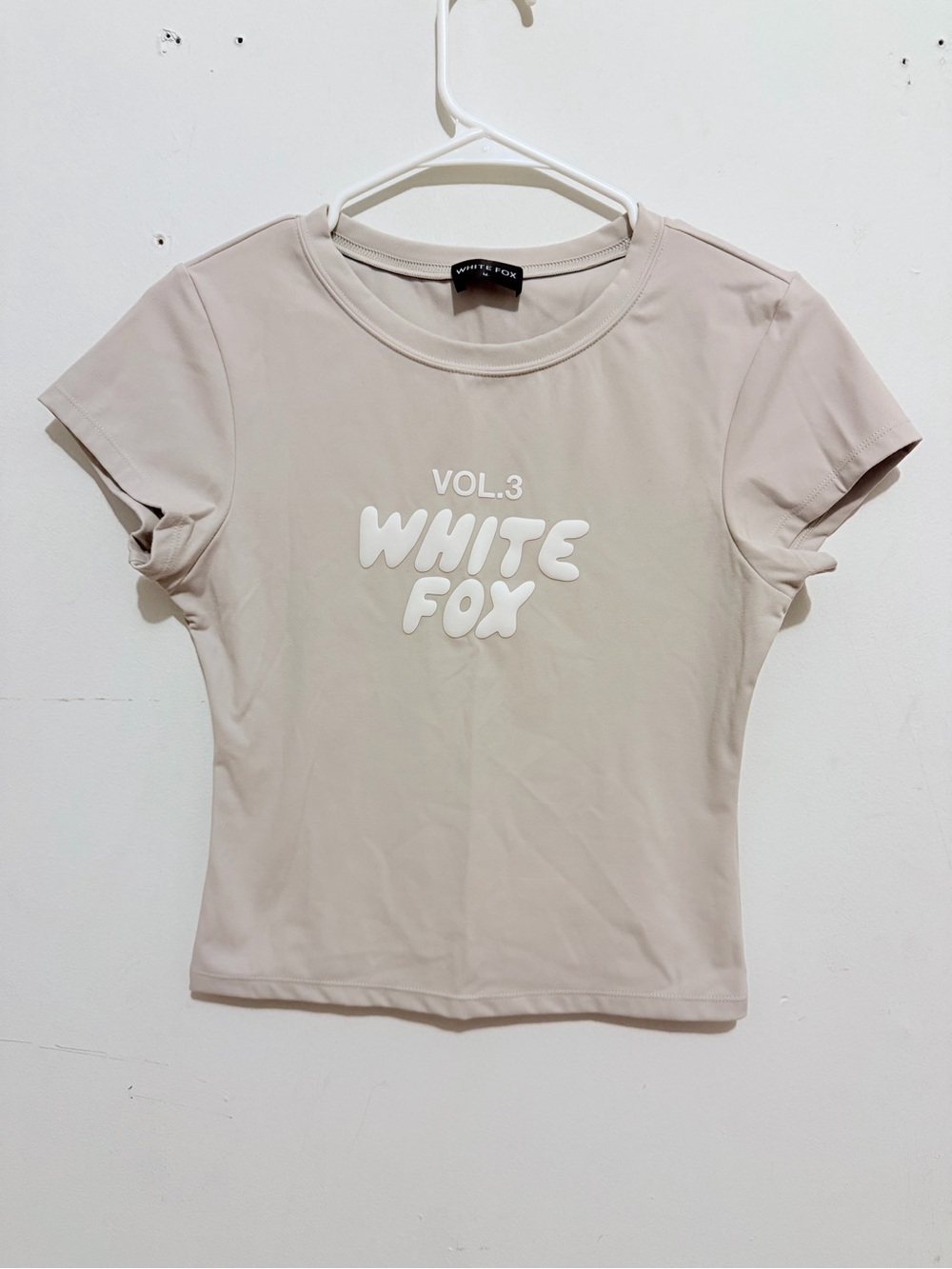 White Fox Offstage Fitted Baby Tee